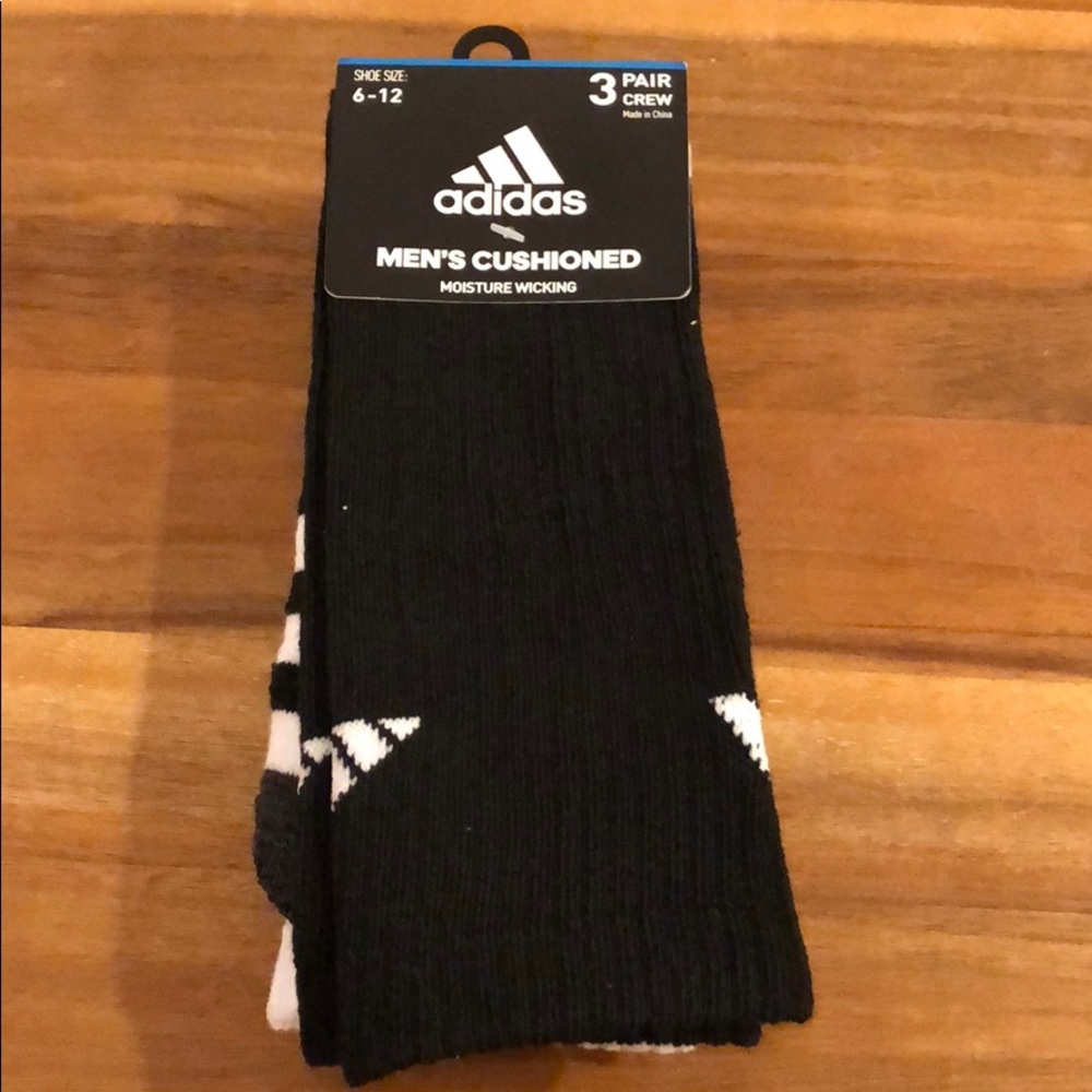 Adidas 3 pair crew socks